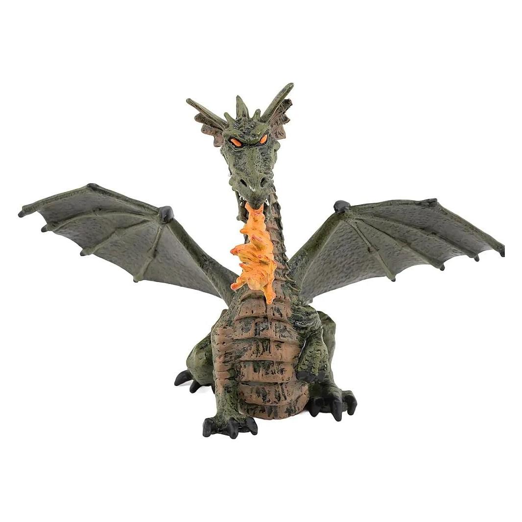 Papo Feuerspeiender Drache mit Flügeln, grün (39025)