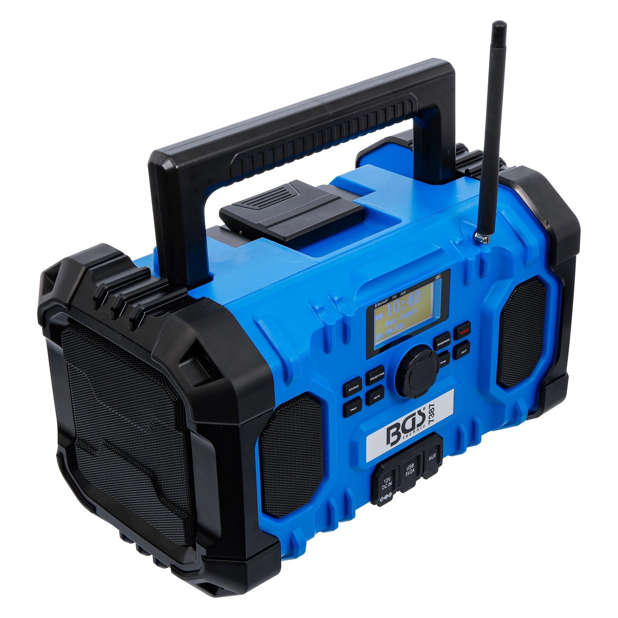 BGS - Akku-DAB Radio - Hybrid - 18 V und 230 V - ohne Akku (DAB+, FM, Bluetooth) (7387)