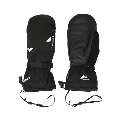 Fäustlinge ZANIER "Ride GTX", Damen, Gr. 8,5, schwarz, 100% Polyester, Handschuhe Fäustlinge, mit natürlichen Heat-Pads
