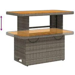 vidaXL, Gartentisch + Balkontisch, Tacolum (Bank + 2x Stuhl + Tisch) (90 x 55 x 40 cm)