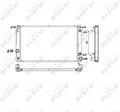 Nrf Kühler, Motorkühlung 53590 Für Toyota