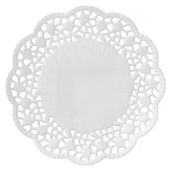 METRO Professional Tassendeckchen, Papier,  Ø 14 cm, rund, weiß, 250 Stück