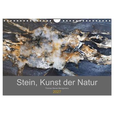 Stein, Kunst der Natur (Wandkalender 2027 DIN A4 quer), CALVENDO Monatskalender