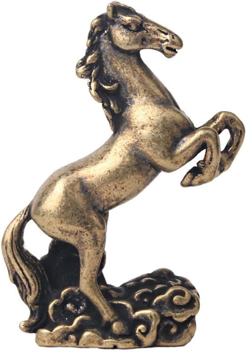 Messing Dierenbeeld Koper - Bronzen Vogel Woondecoratie