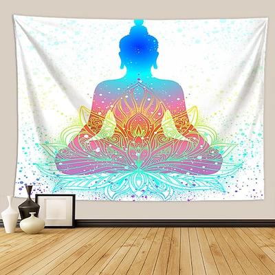 indische sieben chakra meditation wandteppich yoga studio wandteppich raumdekoration innerer frieden wandteppich reiki spirituelles heilendes geschenk