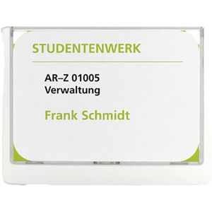 Durable Türschild 4861-02, Click Sign A6, weiß, aus Kunststoff, 14,9 x 10,55cm