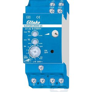 Eltako Dimmer EUD12DK/800W-UC, Hutschiene, für LED-, Halogen- und Glühlampen, Tastdimmer