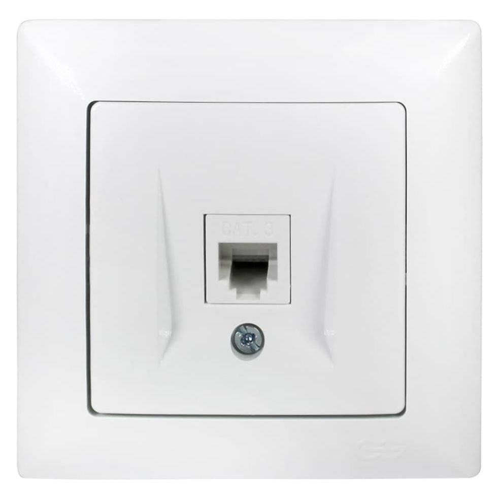 Gunsan Visage Telefon Steckdose 1-fach CAT3 Weiss (31793494)