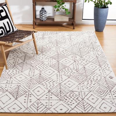 SAFAVIEH Handmade Casablanca Shag Tuba Boho Wool Rug