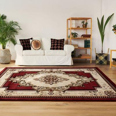 United "Sariah Rectangle Rug, 5'3"" x 7'6"", Burgundy"