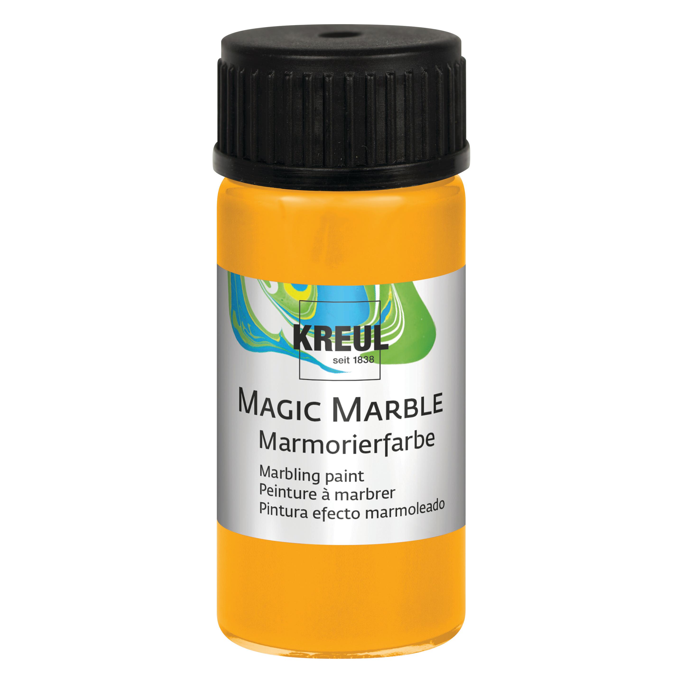 Kreul Marmorierfarbe "Magic Marble", sonnengelb, 20 ml (20 ml) (73203)