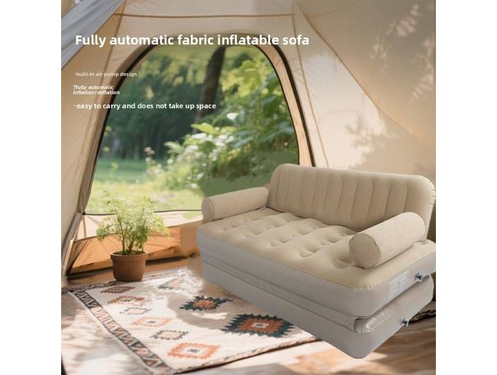 Canapé pliant pour le camping en plein air, matelas gonflable automatique, lit pliant double portable