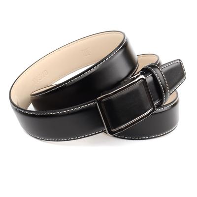 Ledergürtel ANTHONI CROWN, Herren, Gr. 85, schwarz, Rindsleder, Gürtel Ledergürtel