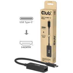CLUB3D USB-C® zu HDMITM 2.1 Adapter 8K60Hz