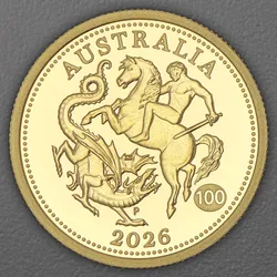 Goldmünze 1 Sovereign 2026 (PP) Privy Mark (Australien)