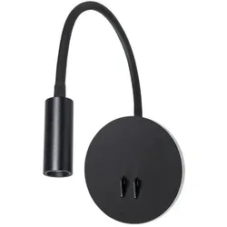ARTE LAMP LED-Lampe für Schlafzimmer – Wandleuchte innen mit Metallfassung – Wandlampe mit Kabel