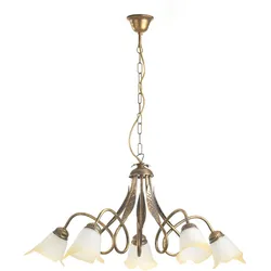 Kronleuchter Doppio Giro Bronzefarben max. 6 Watt