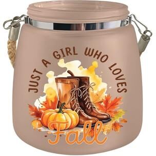 Regal Art and Gift Regal Art & Gift 4.75 Inch LED Harvest Glass Jar - Girl