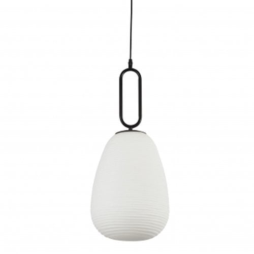 Searchlight Elixir Glazen Hanglamp - Zwart - Modern