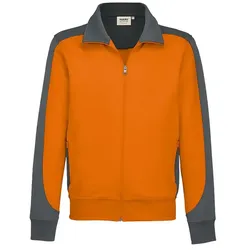 Sweatjacke Contrast "Performance" 477 - L - Orange