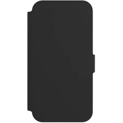 Nivocase Klapphülle für Apple iPhone 12 Handyhülle aus Kunst Leder NIVOflip schwarz (Apple iPhone 12), Smartphone Hülle, Schwarz