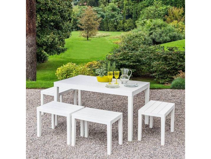 Asta - Salon de Jardin\, Blanc\, 4 Places\, Italy