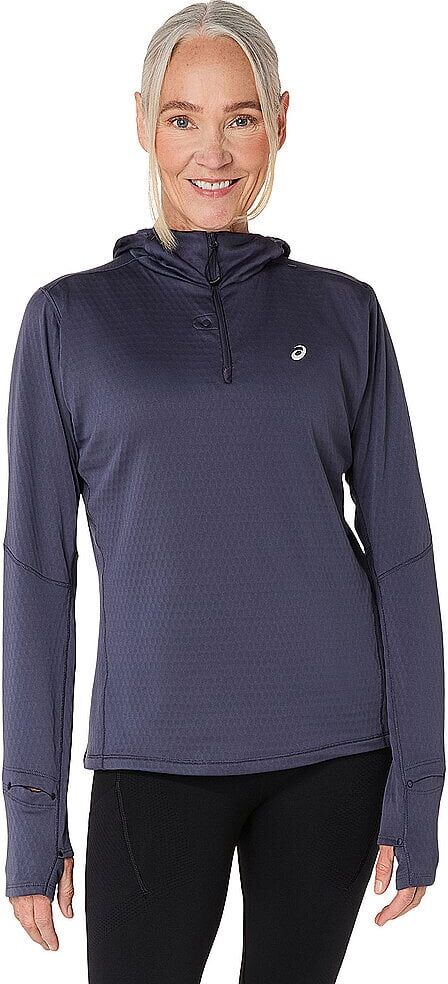 ASICS Damen Laufshirt Road Winter Hoodie dunkelblau   L W