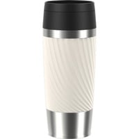 TRAVEL MUG Classic Twist , Thermobecher creme/edelstahl, 0,36 Liter