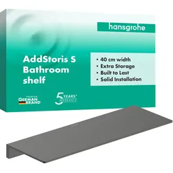 hansgrohe AddStoris Ablage, 41794340, Farbe: Brushed Black Chrome