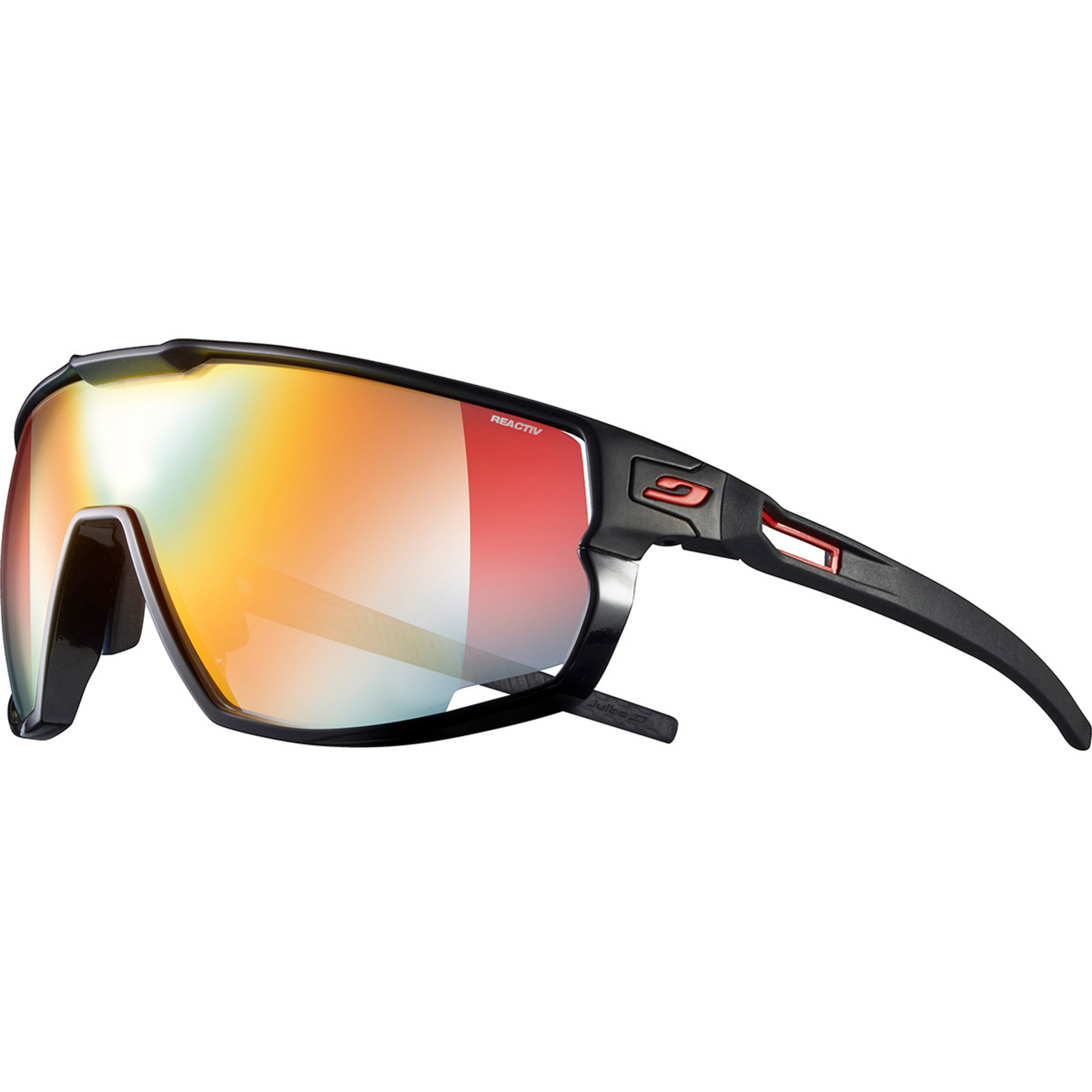 Julbo Rush Reactiv Performance 1-3 Sportbrille Sportbrillen & Sportsonnenbrillen schwarz Camping