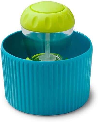 Zeal Lime Dish Brush in Aqua Holder