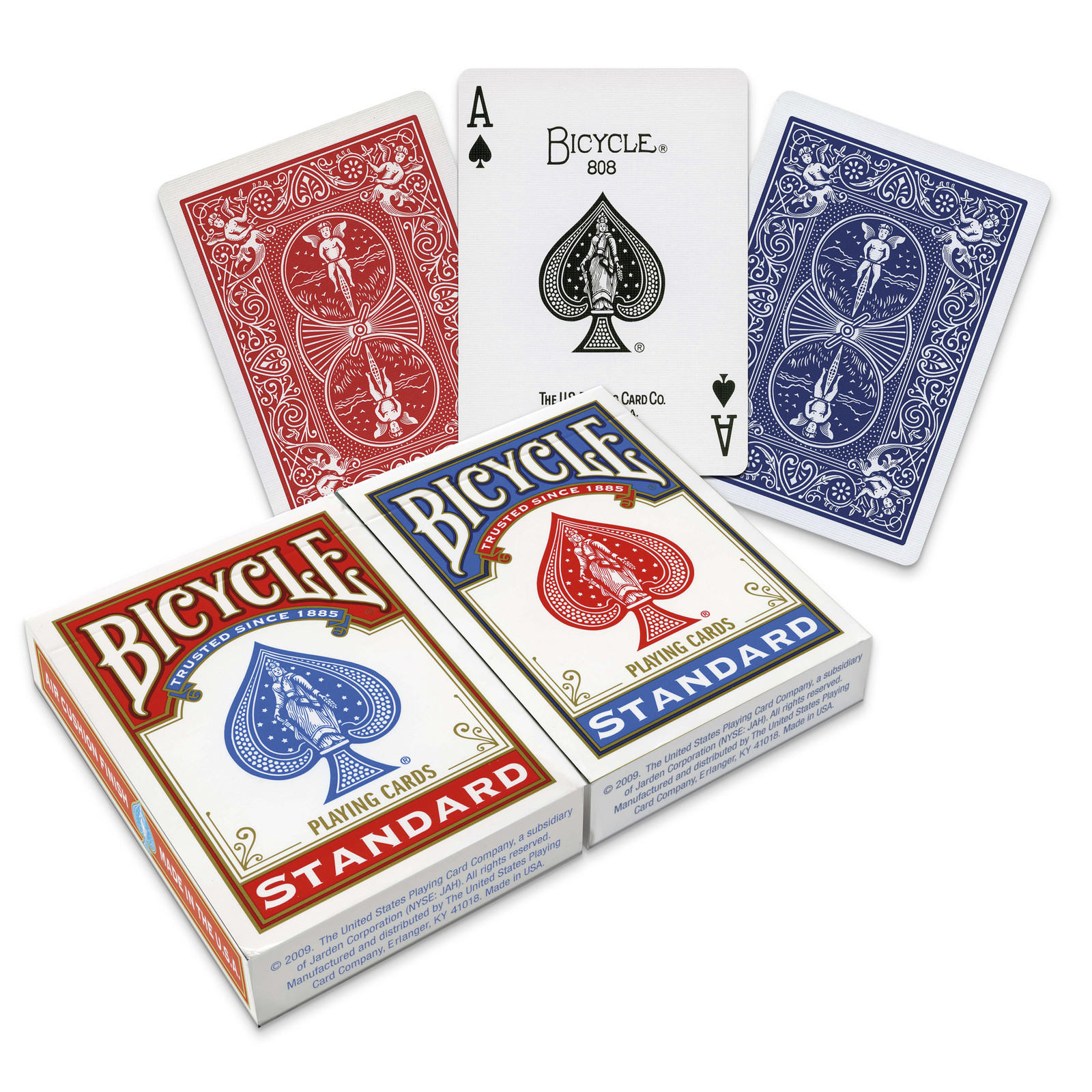 Rider Back Standaard Speelkaarten Fiets 2 Decks Blauw & Rood
