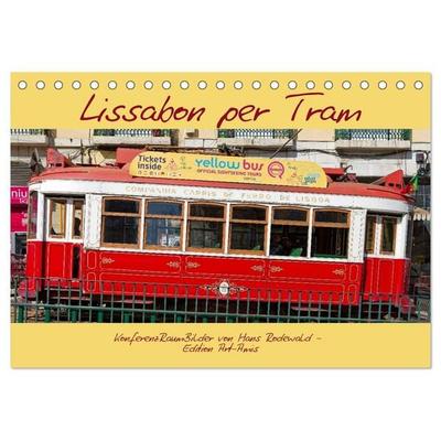 Lissabon per Tram (Tischkalender 2027 DIN A5 quer), CALVENDO Monatskalender
