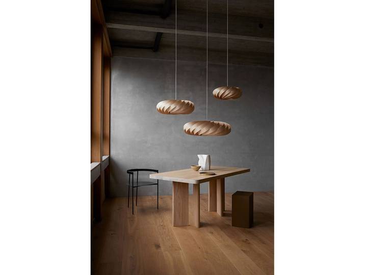Pendelleuchte TR5 Ø 40 cm natur Birkenholz - Tom Rossau - Wohnzimmer - Design - Einflammig