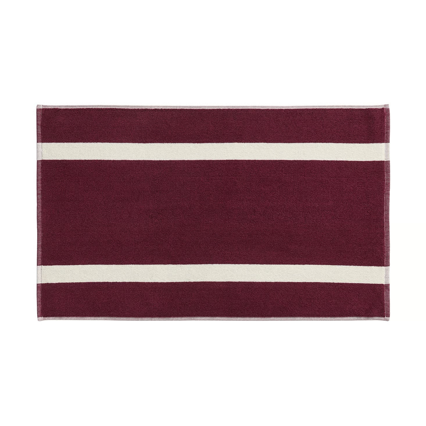 HAY Stripe badmat Bordeaux, 50 x 80 cm