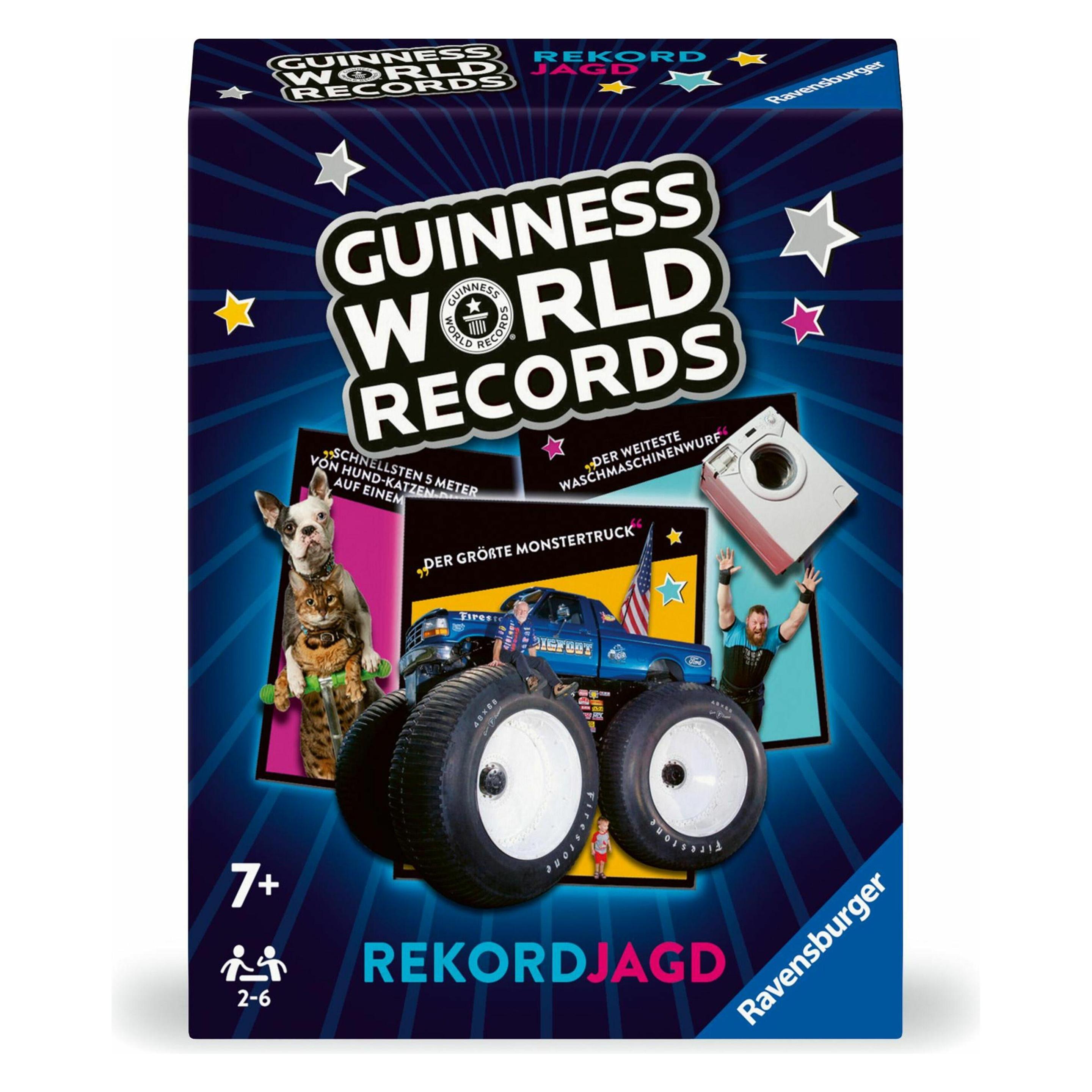 Ravensburger 22889 - Guinness World Records: Rekordjagd - das Quiz- und Gedächtnisspiel voller (Deutsch, 2 - 6 Spieler) (22889)