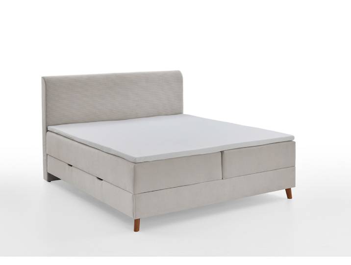 Meise Möbel Memphis Boxspringbett Holzfuß 100% Polyester Beige