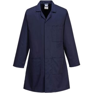 Portwest Arbeitskittel Standard 2852, Unisex, marineblau, lange Ärmel, Größe 56/58 (XL)