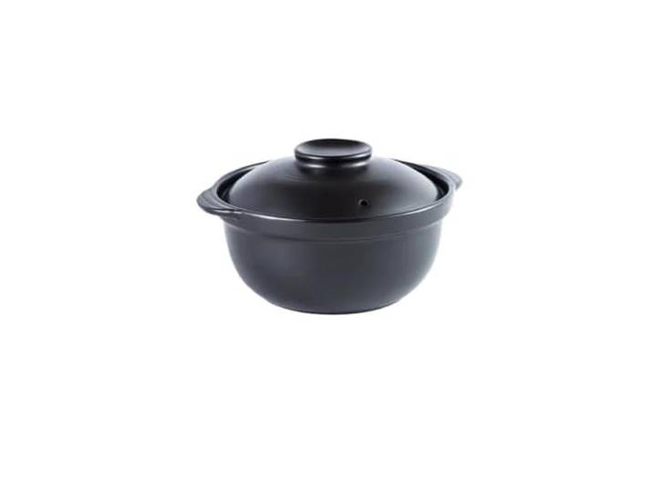 Topf Auflauf Keramik Suppentopf Reis Gas Tontopf Gedämpfter Reis, geschmorter Hühnerreis und hitzebeständiger Tontopf(Deep 0.9 L)