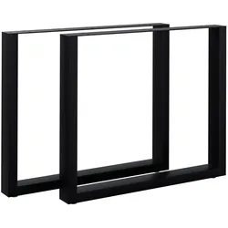 CLP 2x Tischbeine Ilkan, 80 cm   Farbe: schwarz, Größe: 80 cm