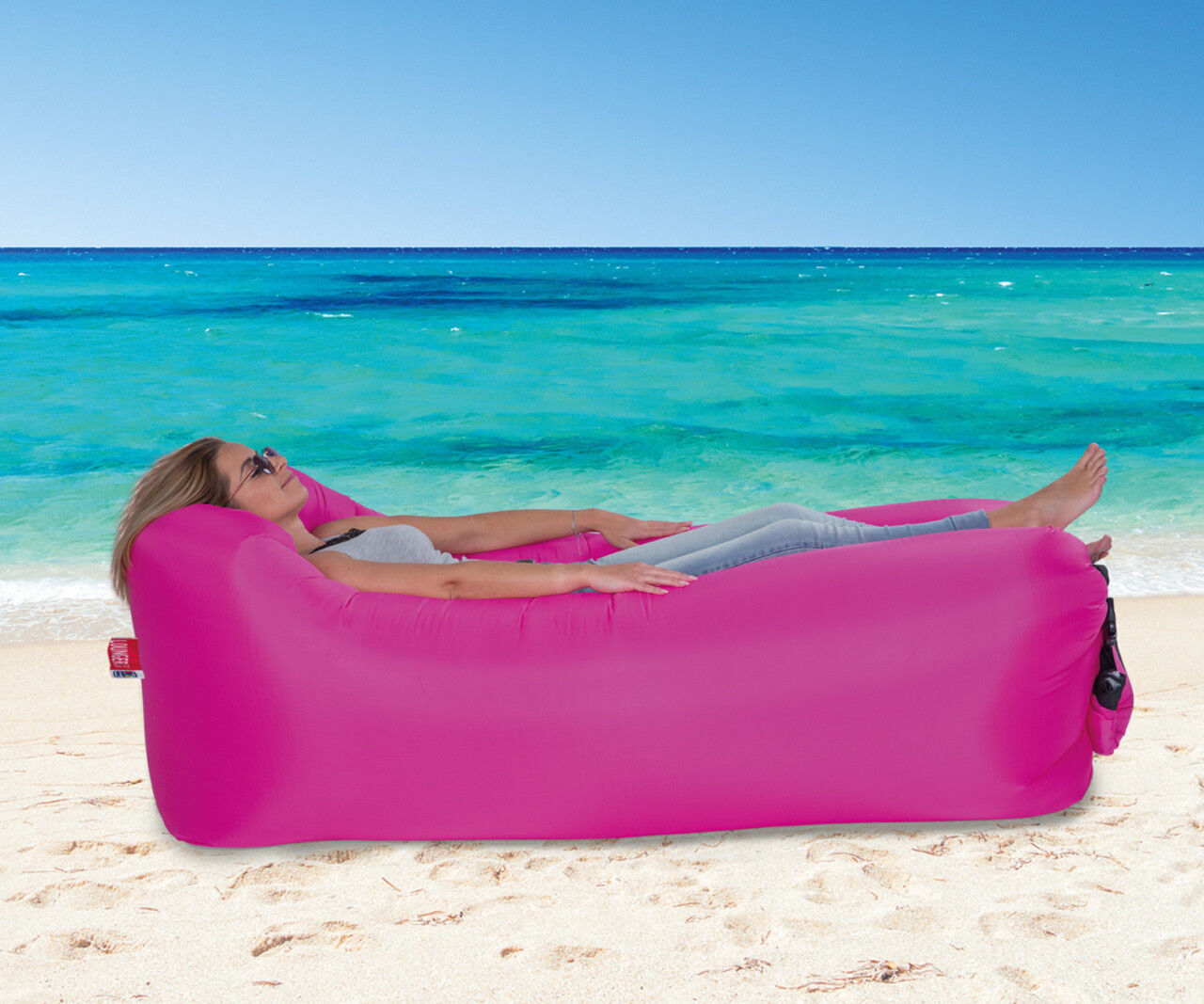 Happy People LOUNGER TO GO 2.0® pink 180 x 75 x 60 cm