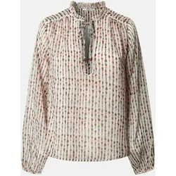 Bluse mit Ikat-Muster FALINA Mehrfarbig S