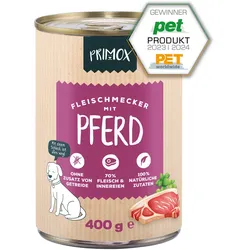 Primox Hunde Nassfutter mit Pferd 6 x 400g 6x400 g