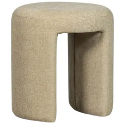 DAHEIM Hocker Charlie Stoff Beige Natur