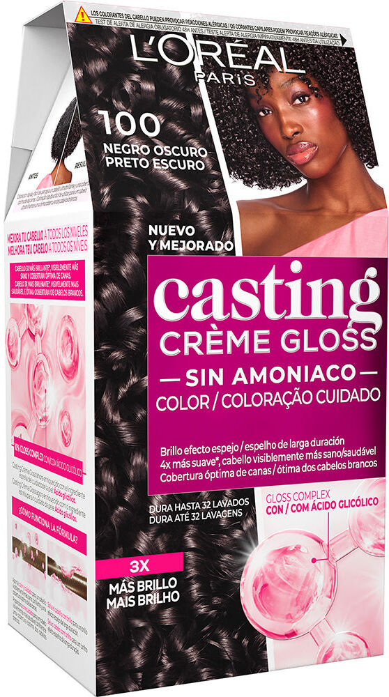 L'Oréal París Casting Creme Gloss #100 - preto escuro
