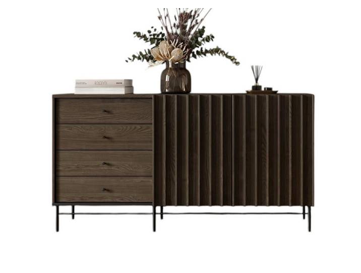 Compleo Kommode 165 cm Breit MIU, Ideal für das Wohnzimmer, Modern design, mit 3 Schubladen