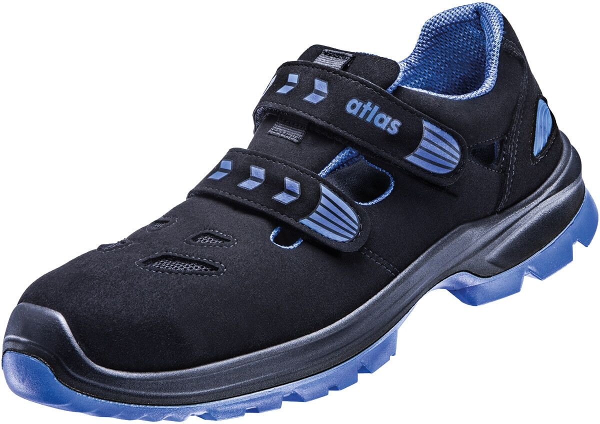 Sicherheitsschuh ATLAS SCHUHE "SL 465 XP 2.0 ESD" Gr. 44, schwarz (schwarz, blau), 44, Obermaterial: 100% Textilmaterial TEXMAT., Schuhe