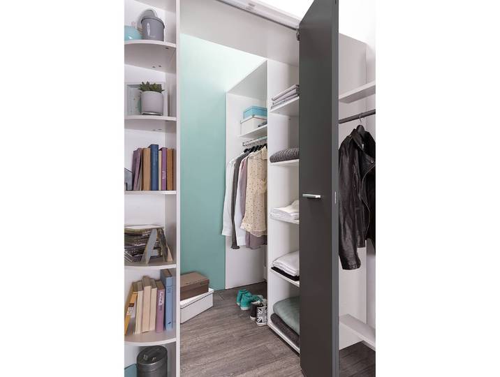Armoire d’angle Joker II 124 x 199 x 148cm Blanc