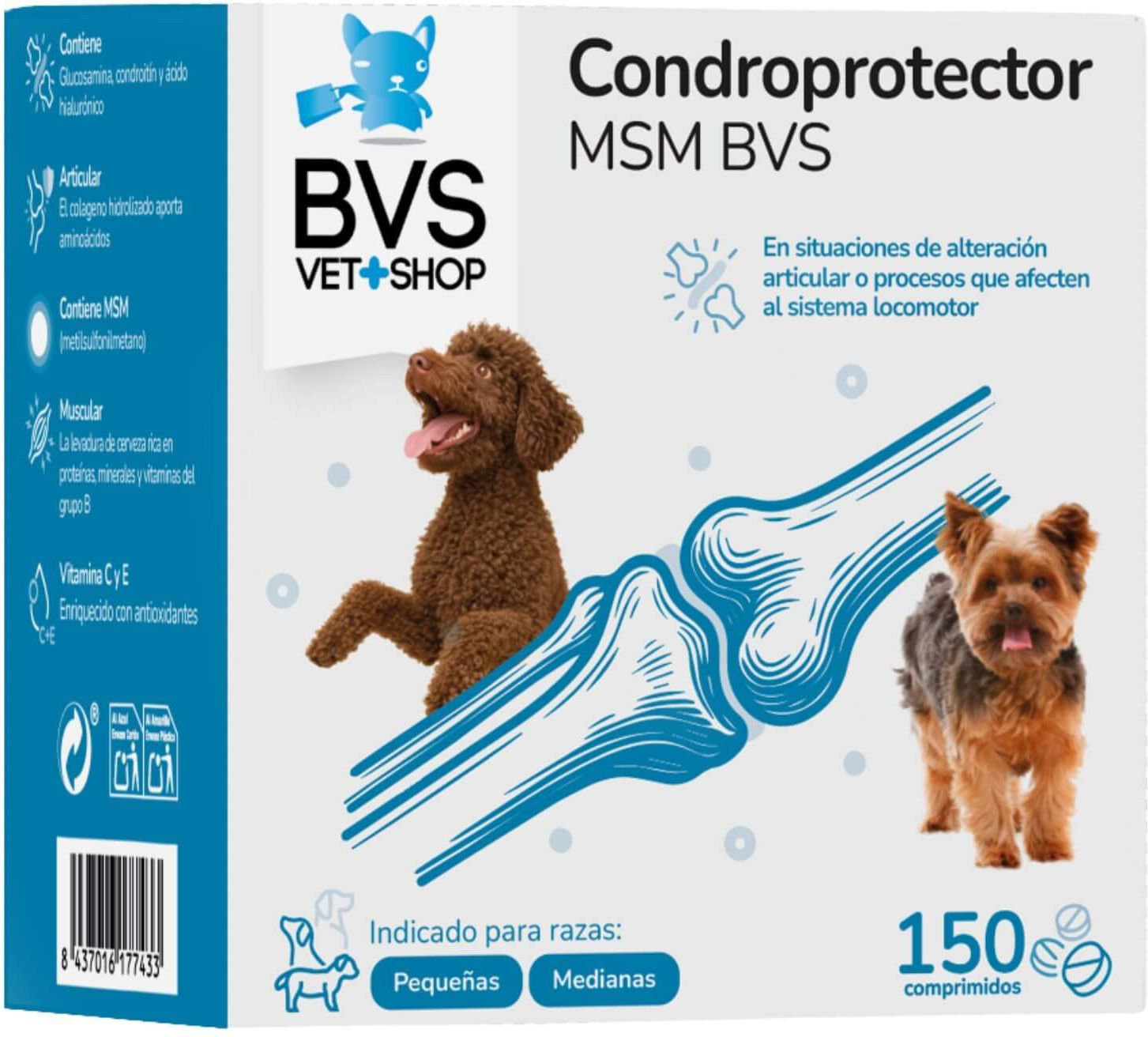 Condroprotector MSM BVS Vet Shop Blanco