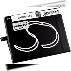 Powery Akku für Smartphone BQ Aquaris X5 Plus